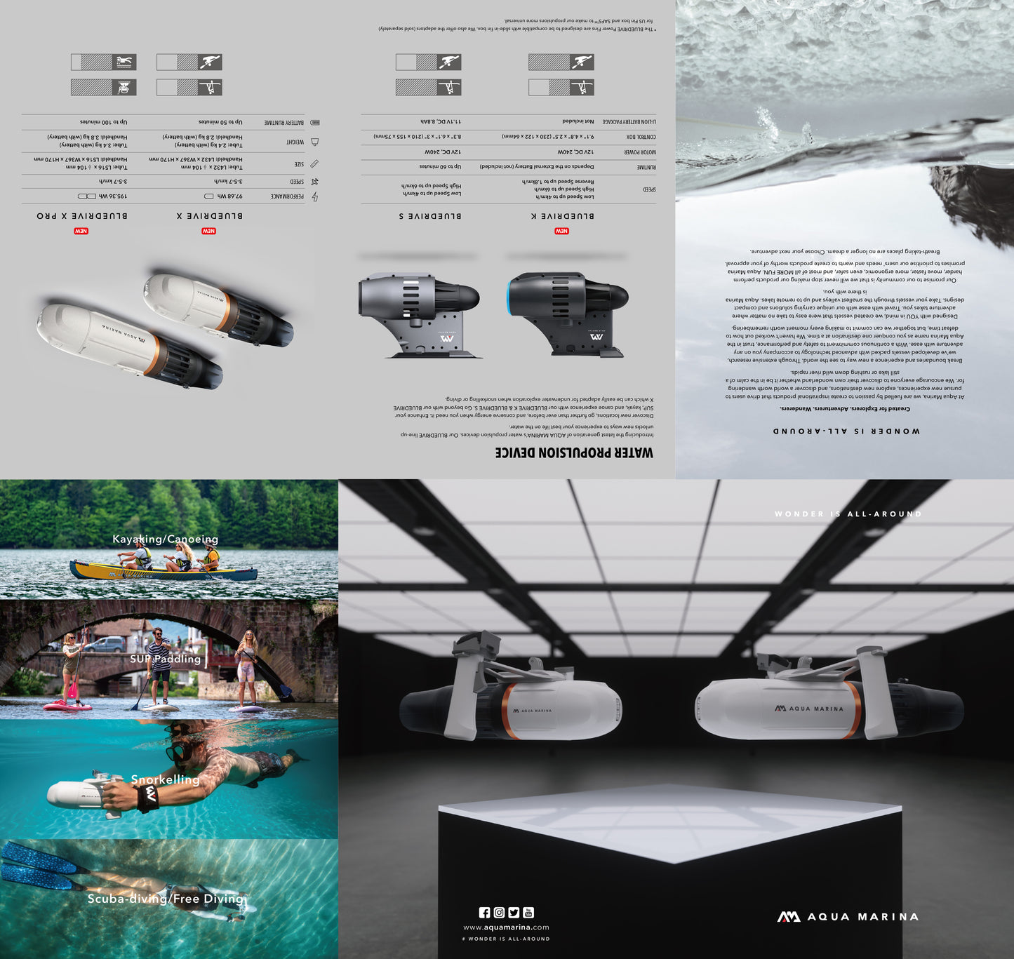 Aqua Marina BlueDrive X Pro Water Propulsion Device - Double Battery